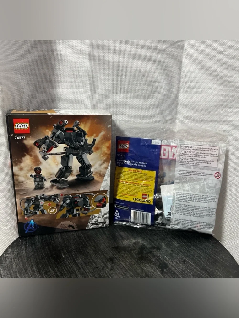 LEGO 76277 Marvel War Machine Mech Armor & Poly bag 30679 Venom Street Bike NEW